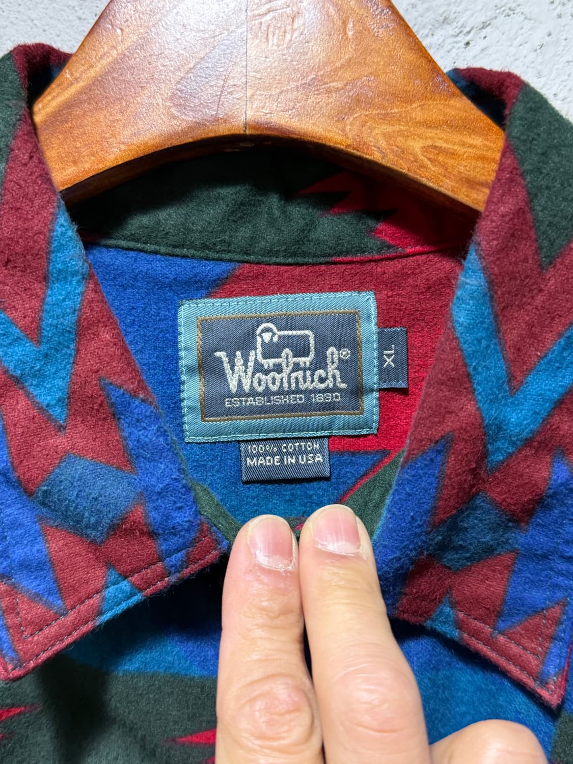 울리치 Woolrich 나바호 코튼 플란넬 셔츠 네이티브 아메리카 패턴 상품이미지3