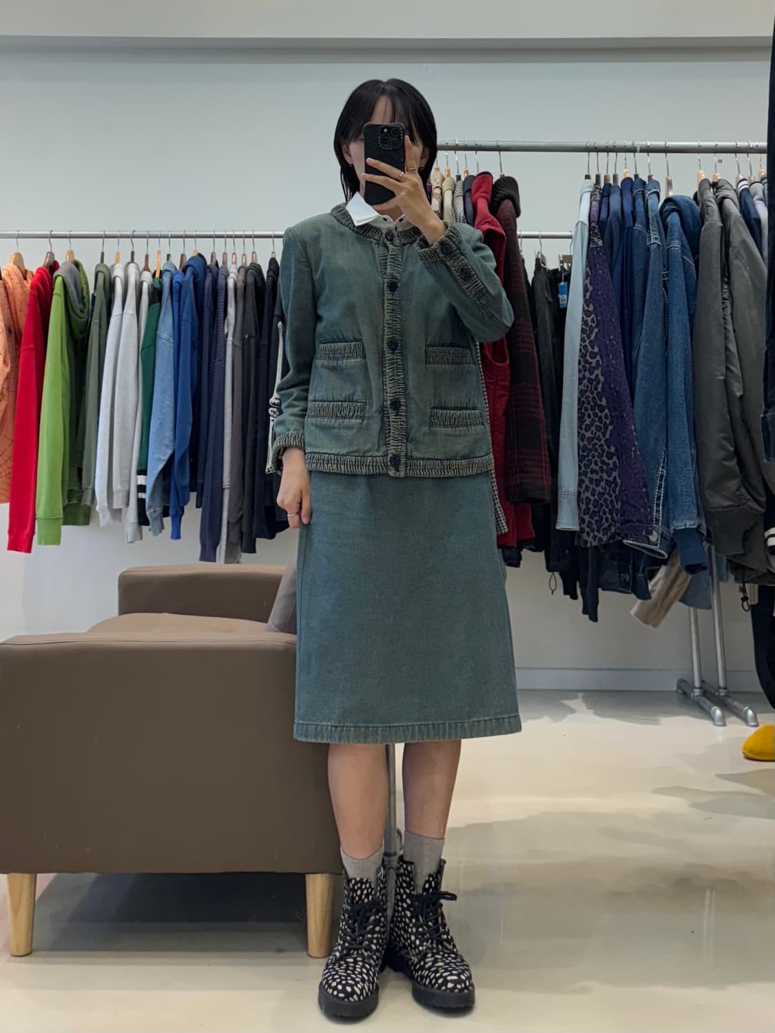 샤넬 데님 셋업 상품이미지8