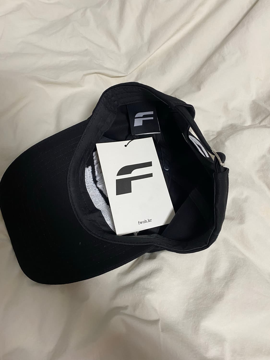 fwoh 포스센스티브 세파라티즘 볼캡 블랙 새상품 상품이미지3