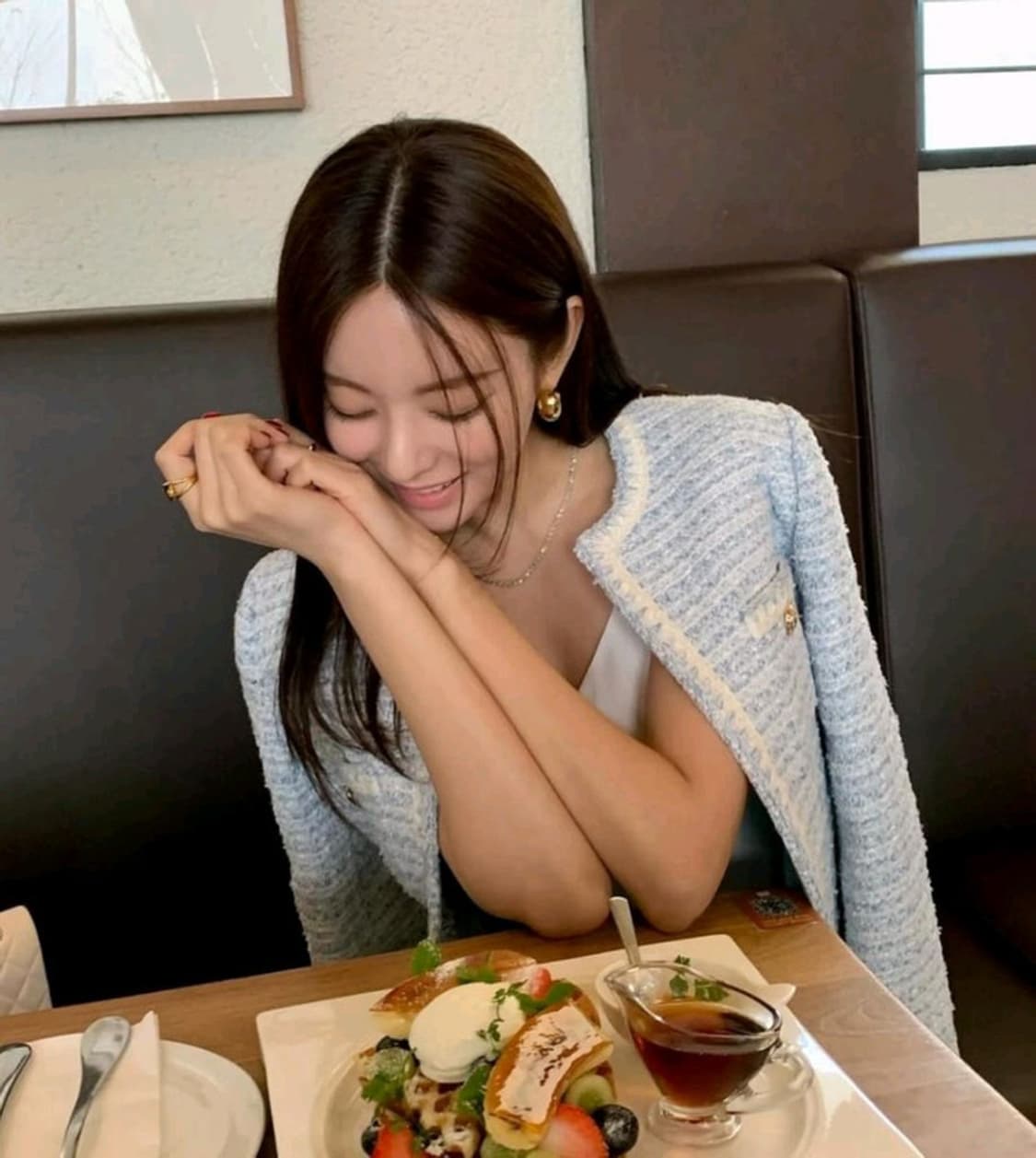 칙스라벨 셀레나 트위드 자켓(스카이블루)S 상품이미지2