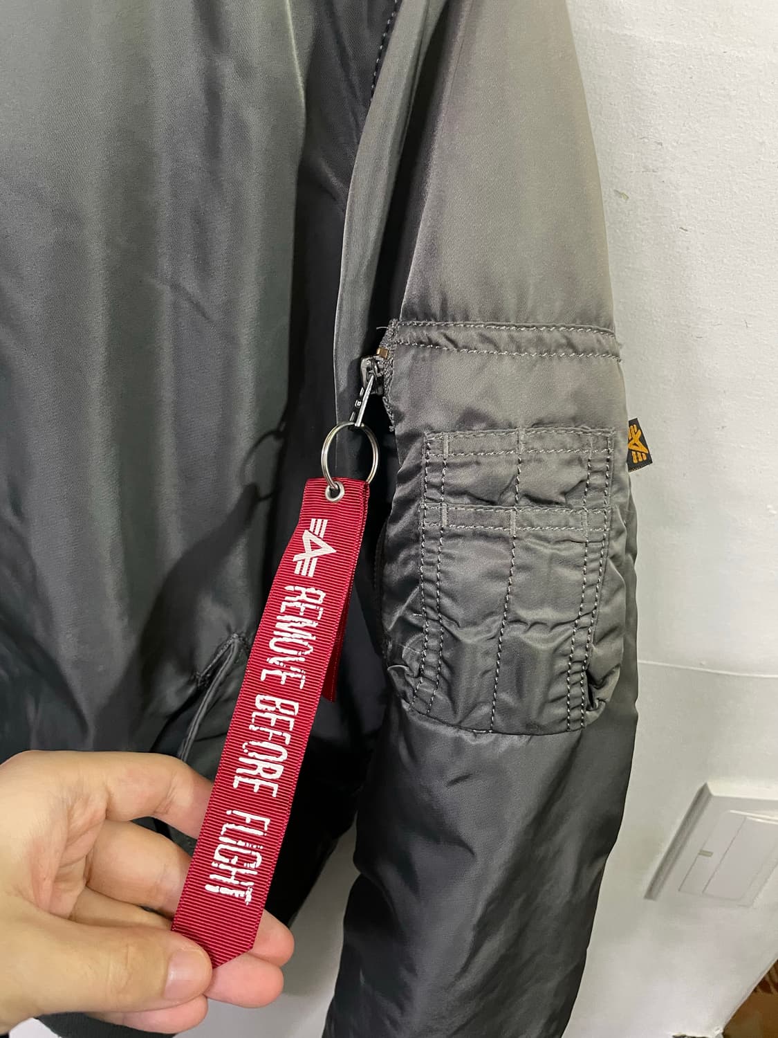 알파인더스트리 MA-1 블루종 봄버 자켓 빈티지그레이 희귀색상 상품이미지3