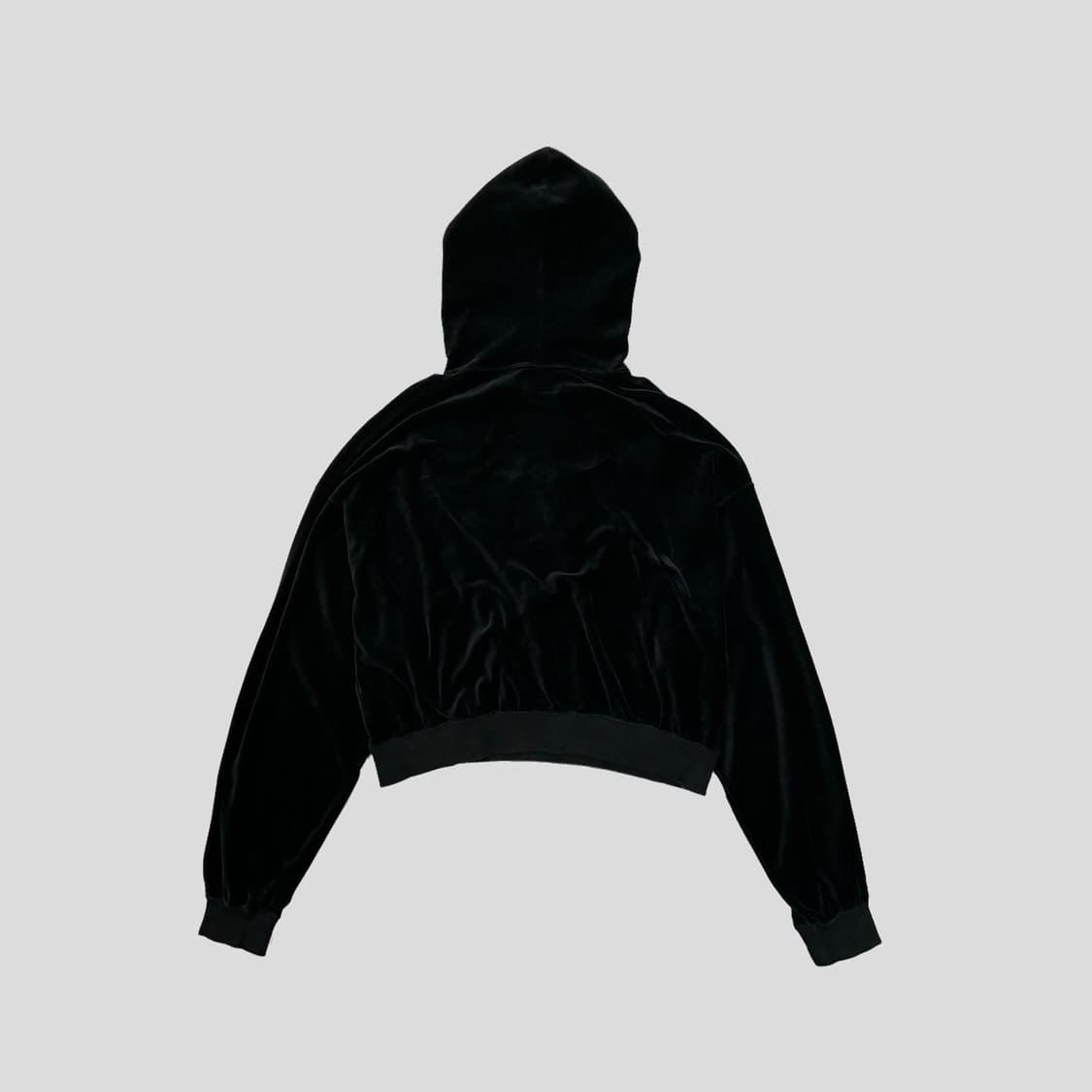 STUSSY velour crop fit hoodie 상품이미지4