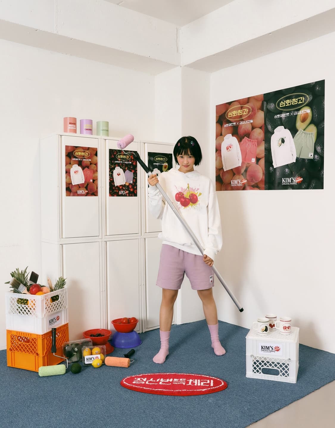 김씨네과일 - 정신번뜩체리 러그 상품이미지1