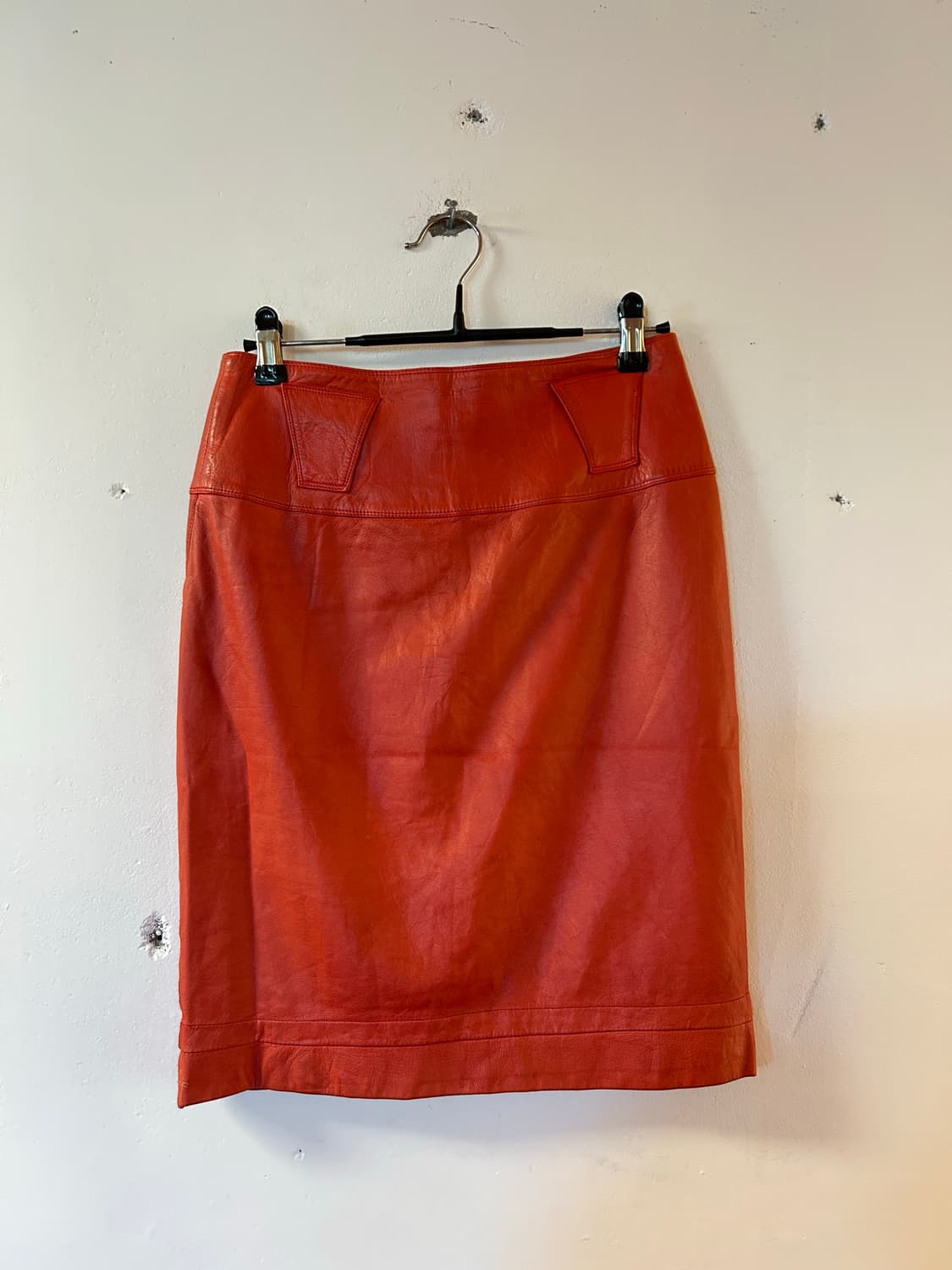 Versace 90s leather skirt 상품이미지1