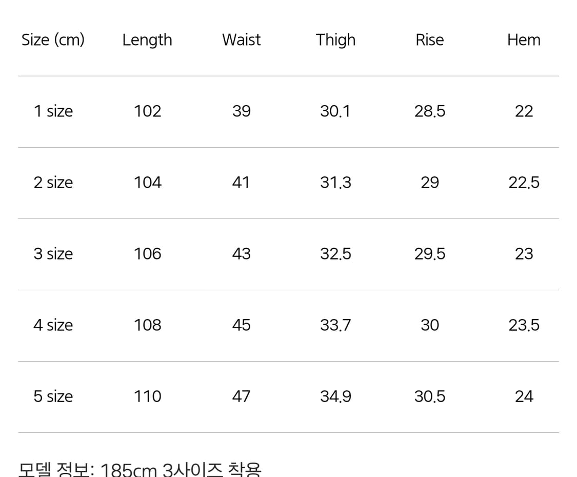 포터리 셀비지 원워시드 스트레이트 데님 3Size포터리 셀비지 원워시드  상품이미지5