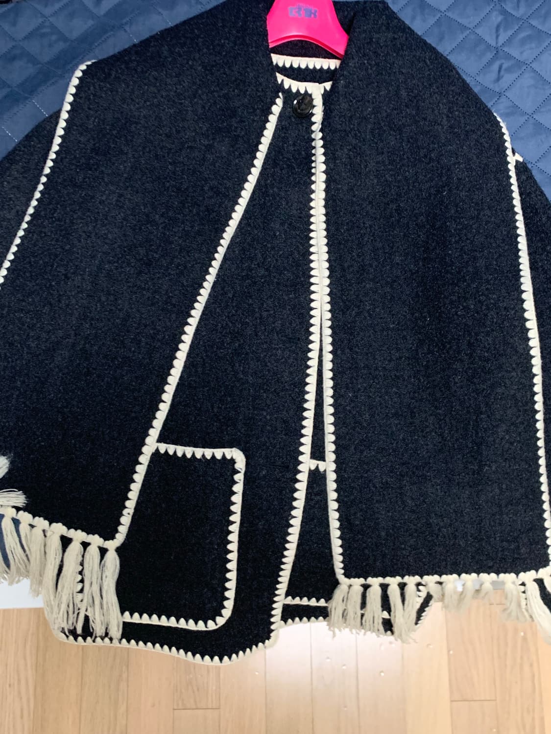 토템 스카프 코트 상품이미지2