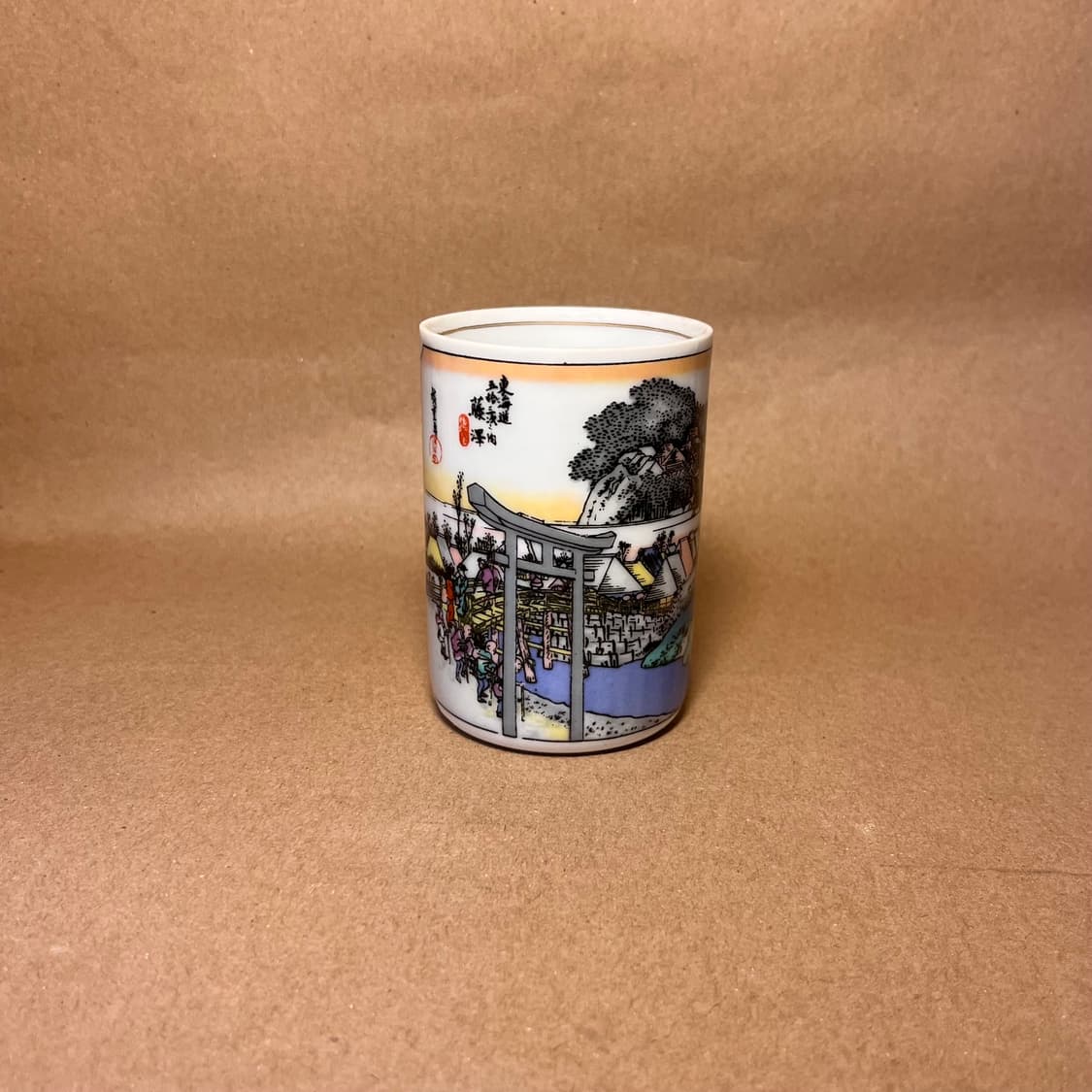 일본 전통 회화 프린트 유노미(湯呑み) 컵 5종 세트 상품이미지2