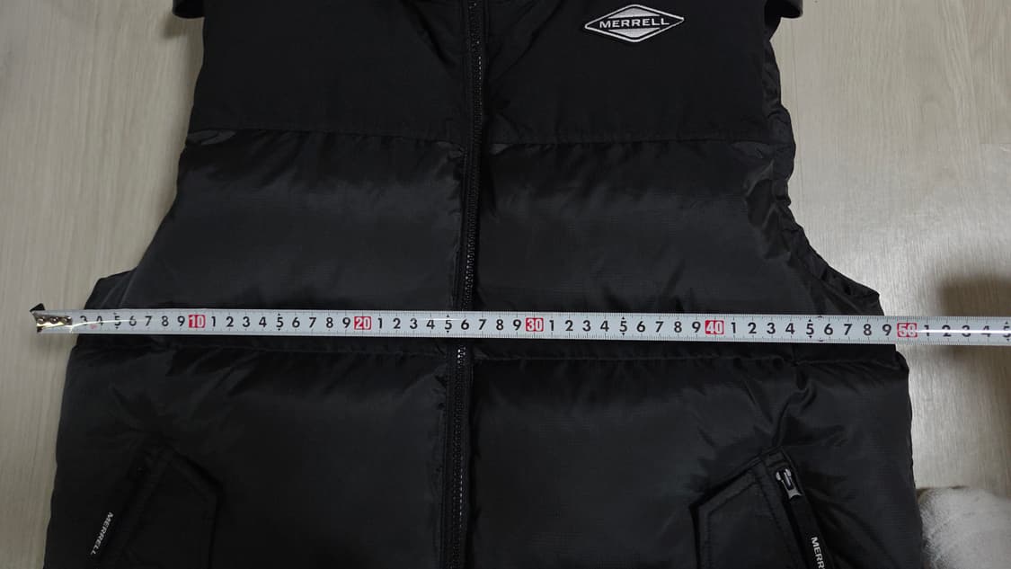 (착샷) 머렐 패딩 베스트 구스 다운 컬러블럭 상품이미지6