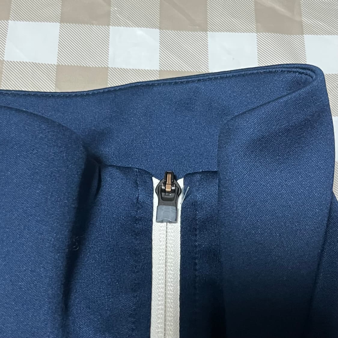 아디다스 져지 네이비 90 집업 삼선 트랙탑 곤색 Y2K 상품이미지3