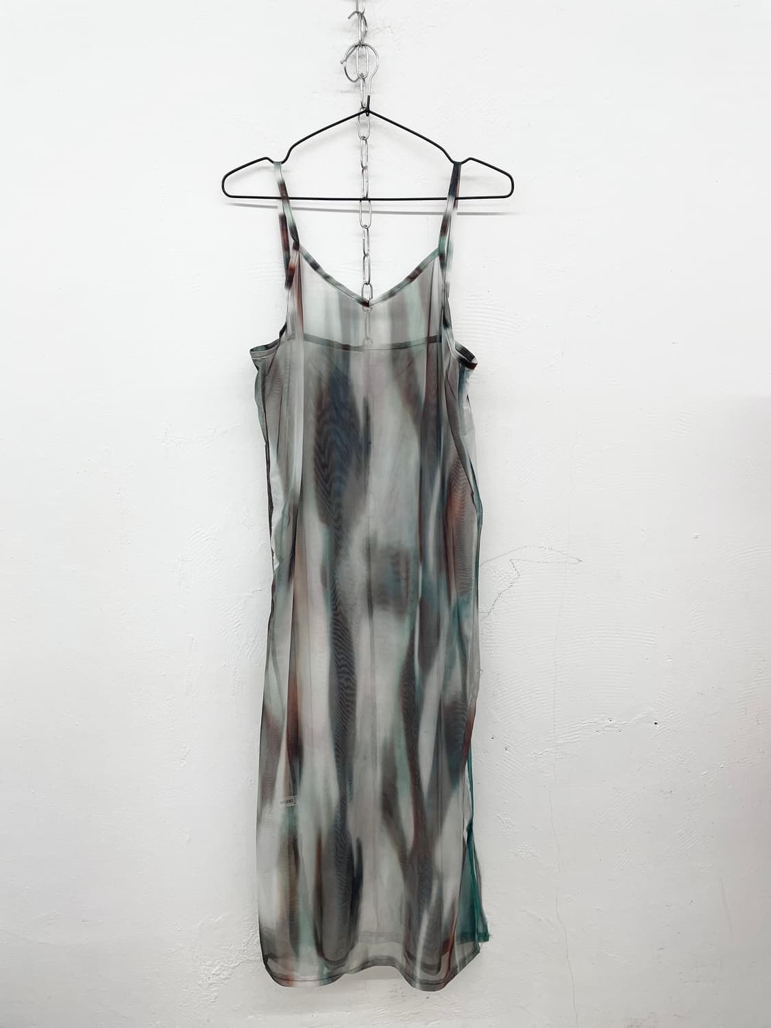 그런지 타이다이 메쉬 레이어드 원피스 상품이미지4