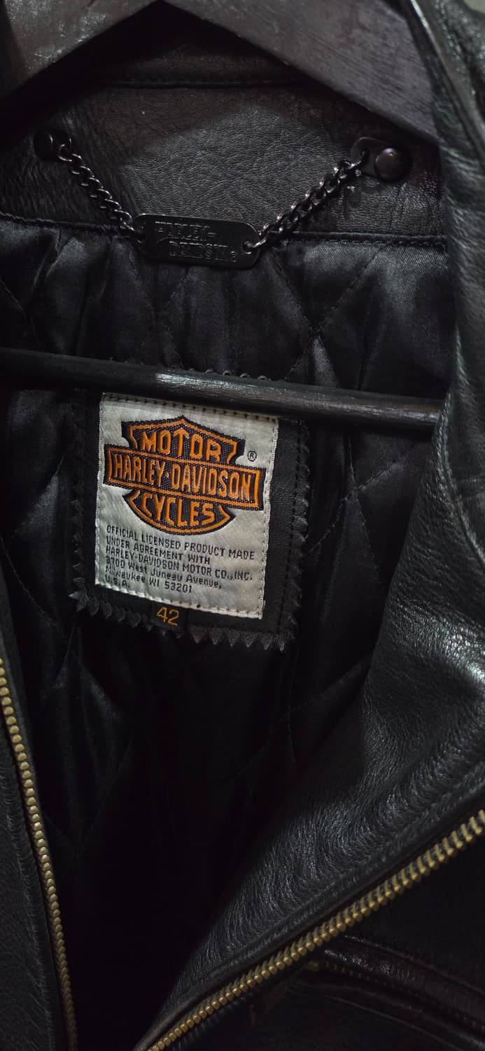 90's Harley Davidson Leather Jacket 상품이미지7