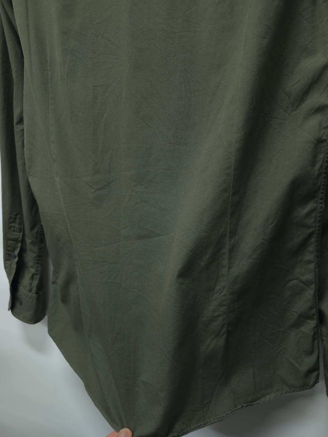 ​마시모두띠 남성용 이탈리안패브릭 카키 셔츠 (100) 상품이미지9