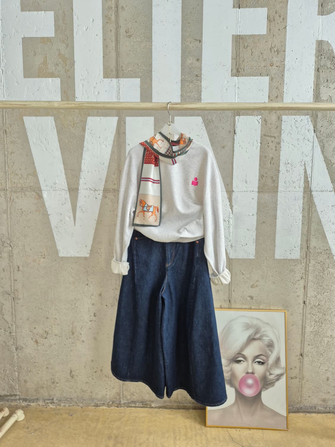 리바이스 통와이드 데님팬츠 상품이미지3