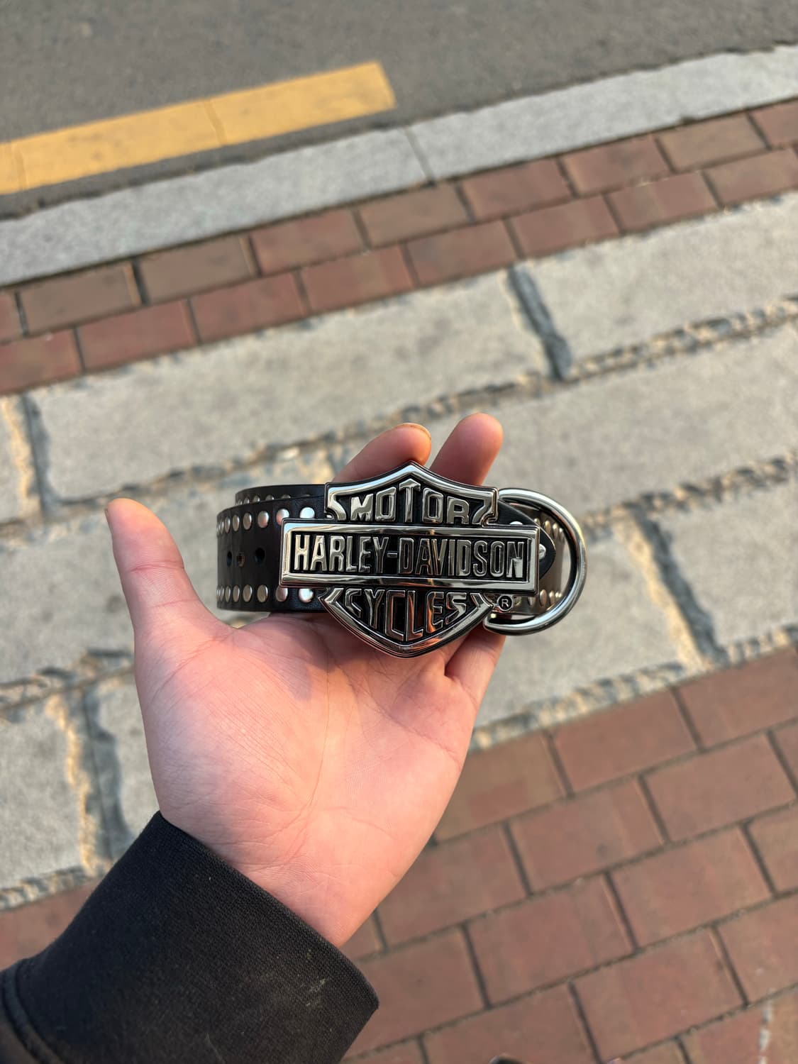 00s Harley Davidson 빅버클 벨트 상품이미지1