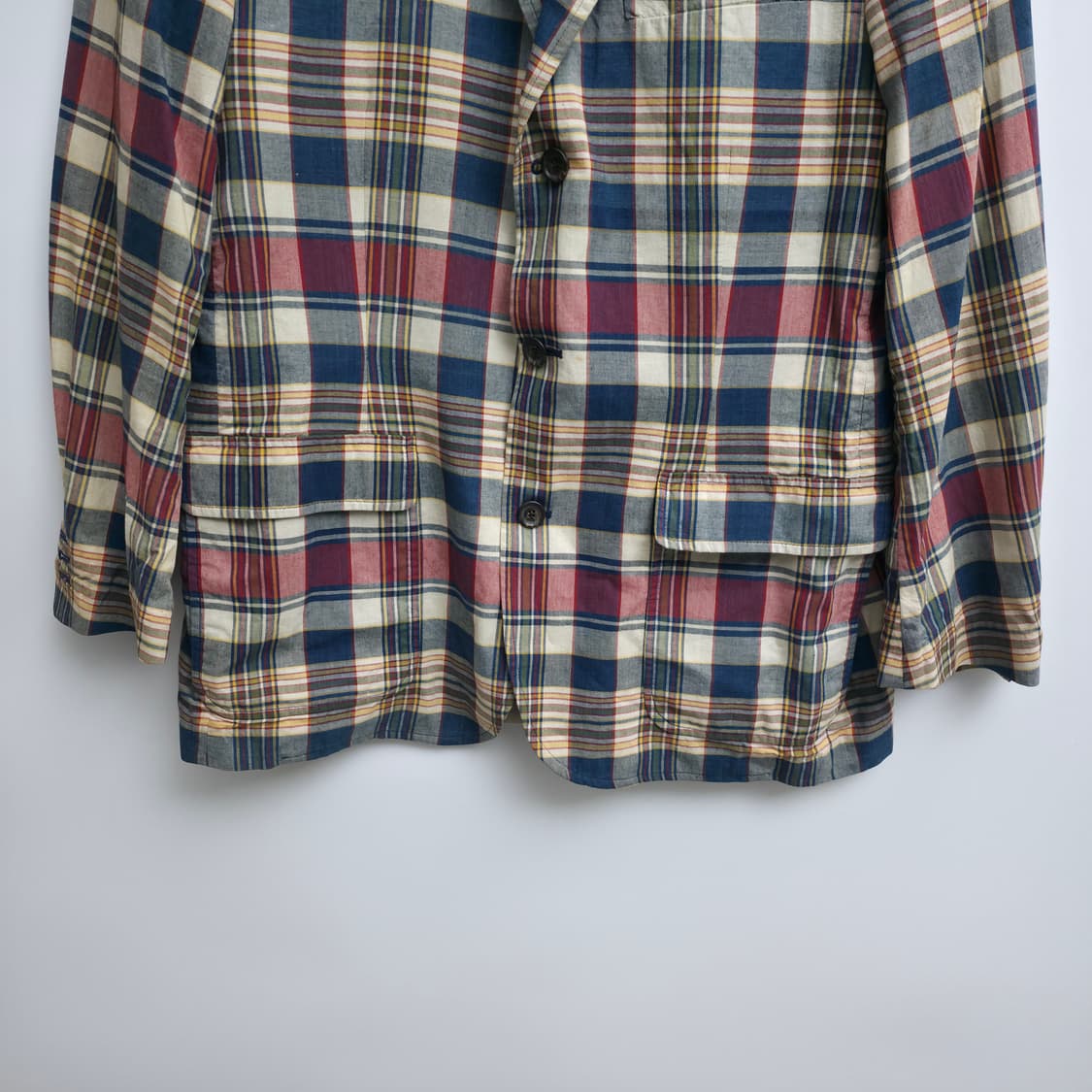 [XL] 폴로 랄프로렌 RUGBY 체크 블레이저 린넨 자켓 상품이미지3