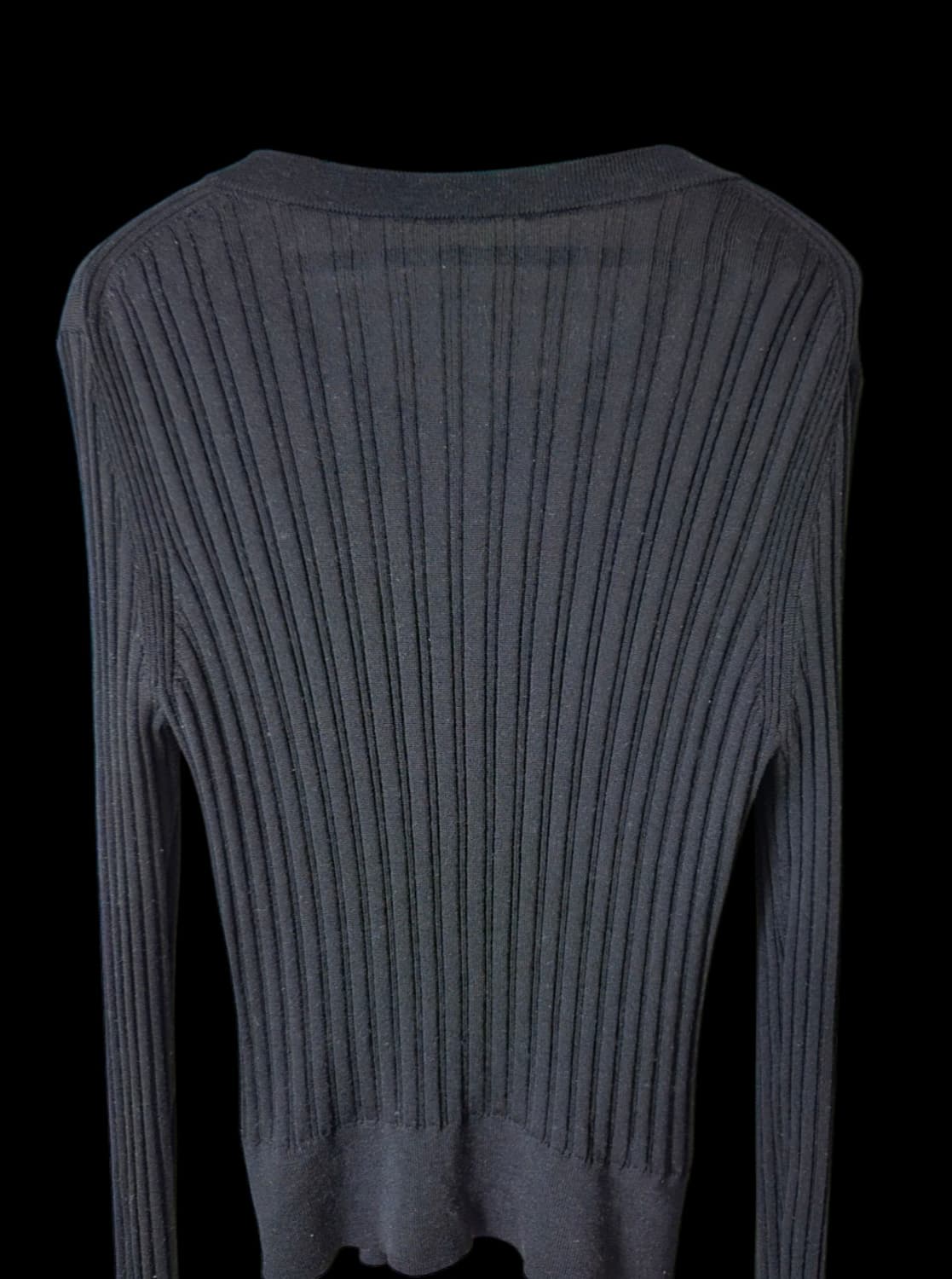 앳코너 울 100 여성 니트 블랙 가디건 M / 상태 좋음 상품이미지8