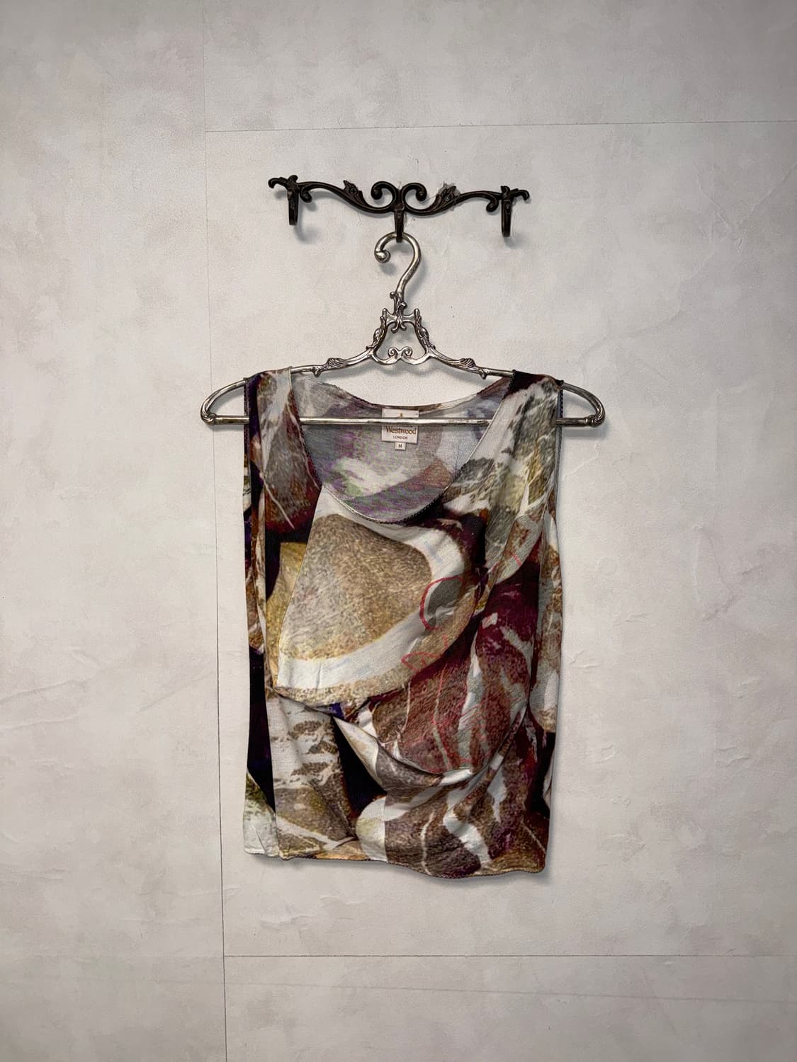 Vivienne Westwood printed draping 슬리브리스 상품이미지2