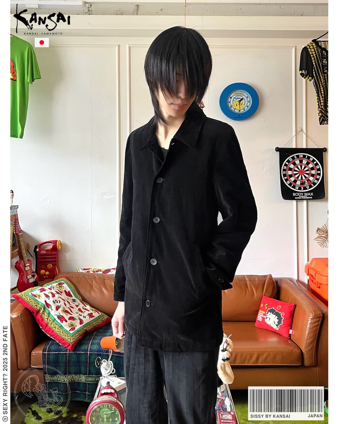 SISSY by KANSAI YAMAMOTO Velour Jacket 상품이미지1