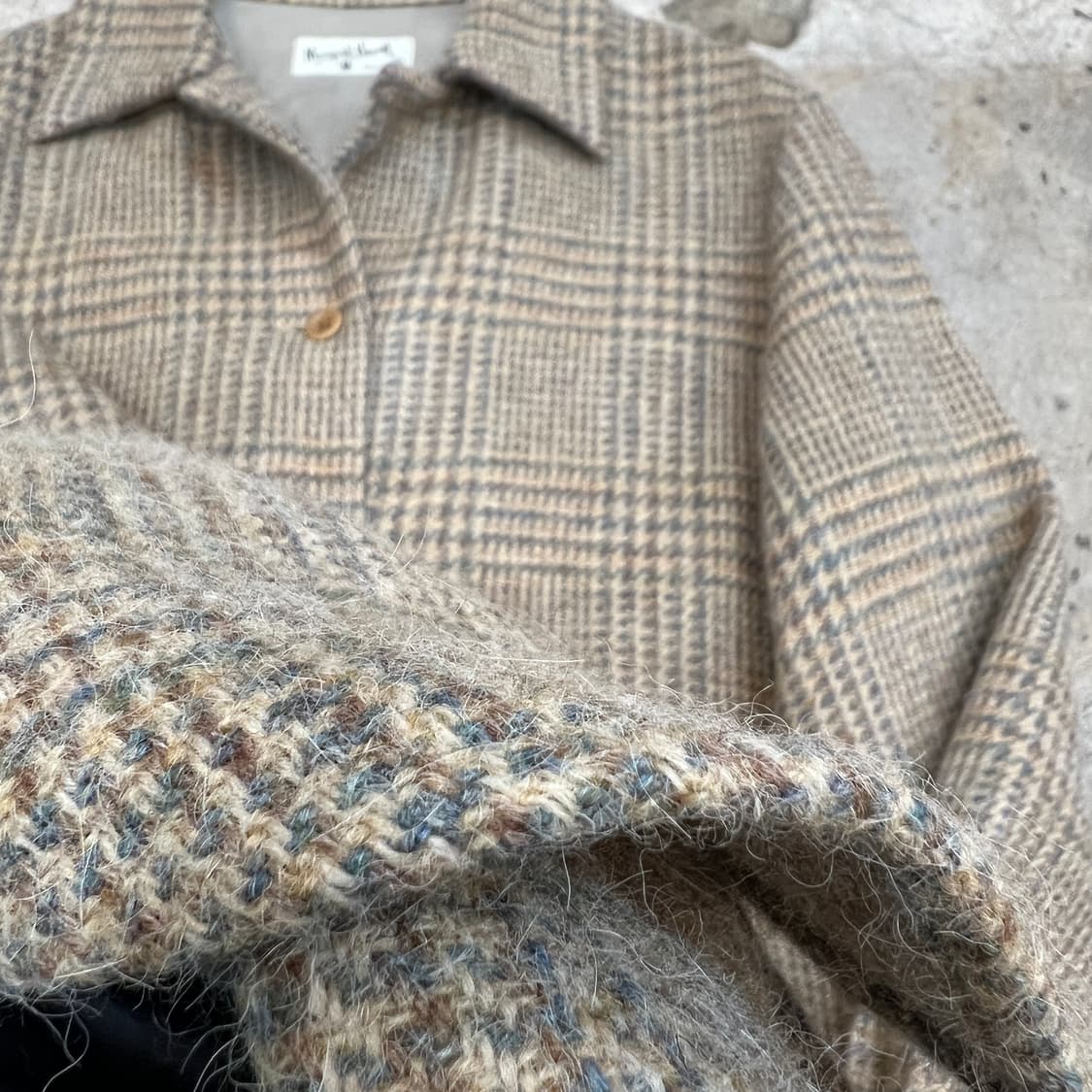 마가렛호웰 울 트위드 체크셔츠 상품이미지4