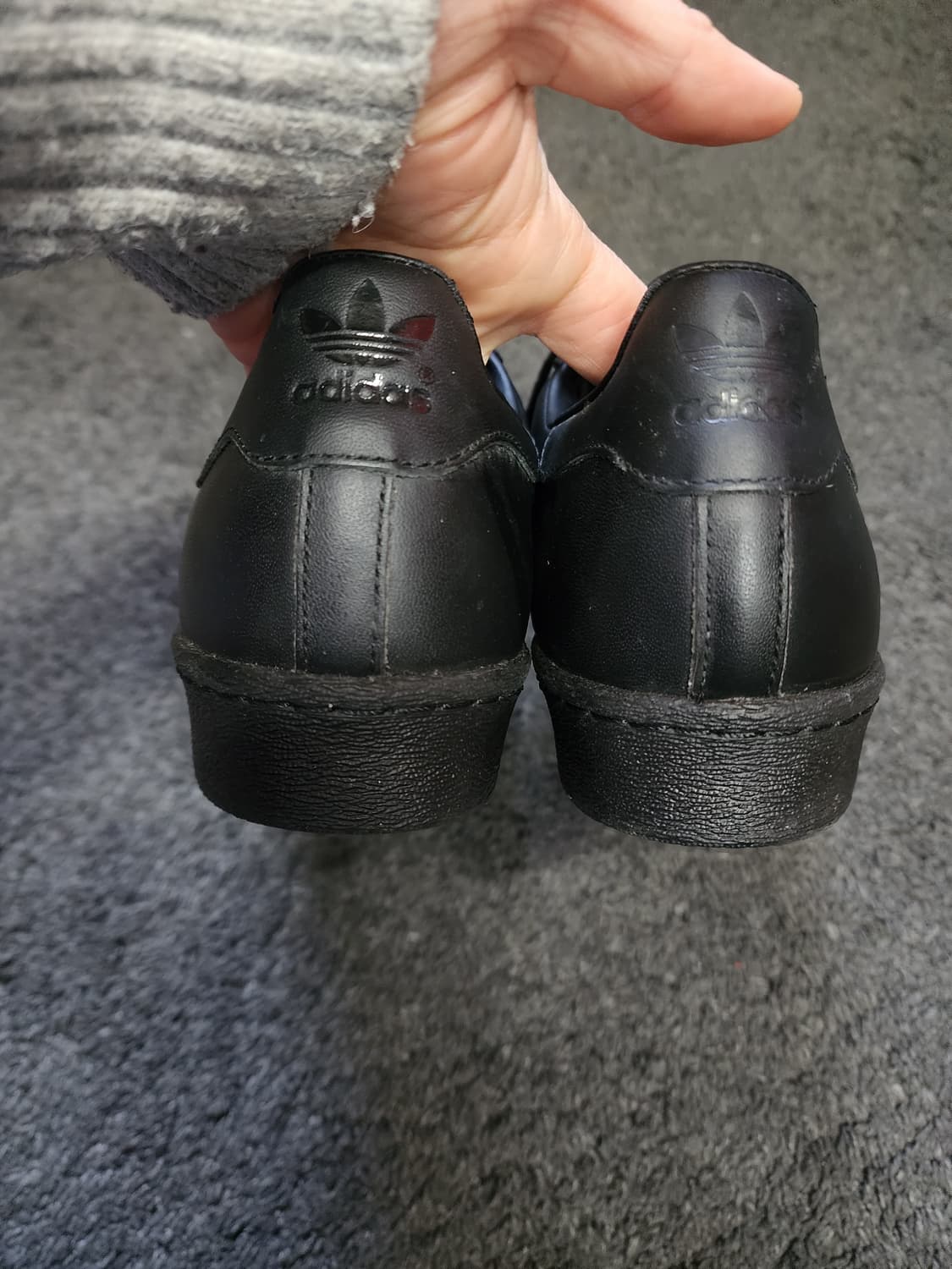 아디다스 슈퍼스타 올블랙  280사이즈  상품이미지7
