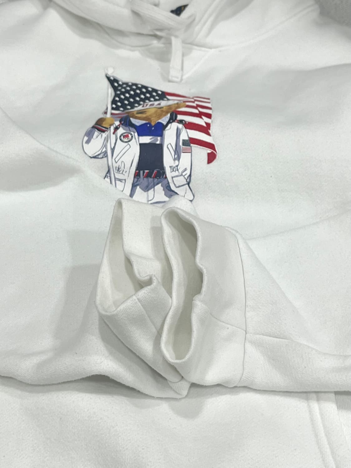 폴로랄프로렌 성조기 베어 플리스 후디 L 상품이미지10