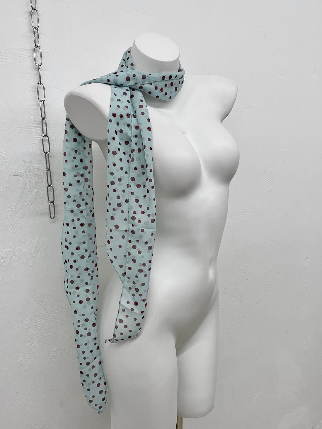 민트초토 도트 시어 머플러  상품이미지2