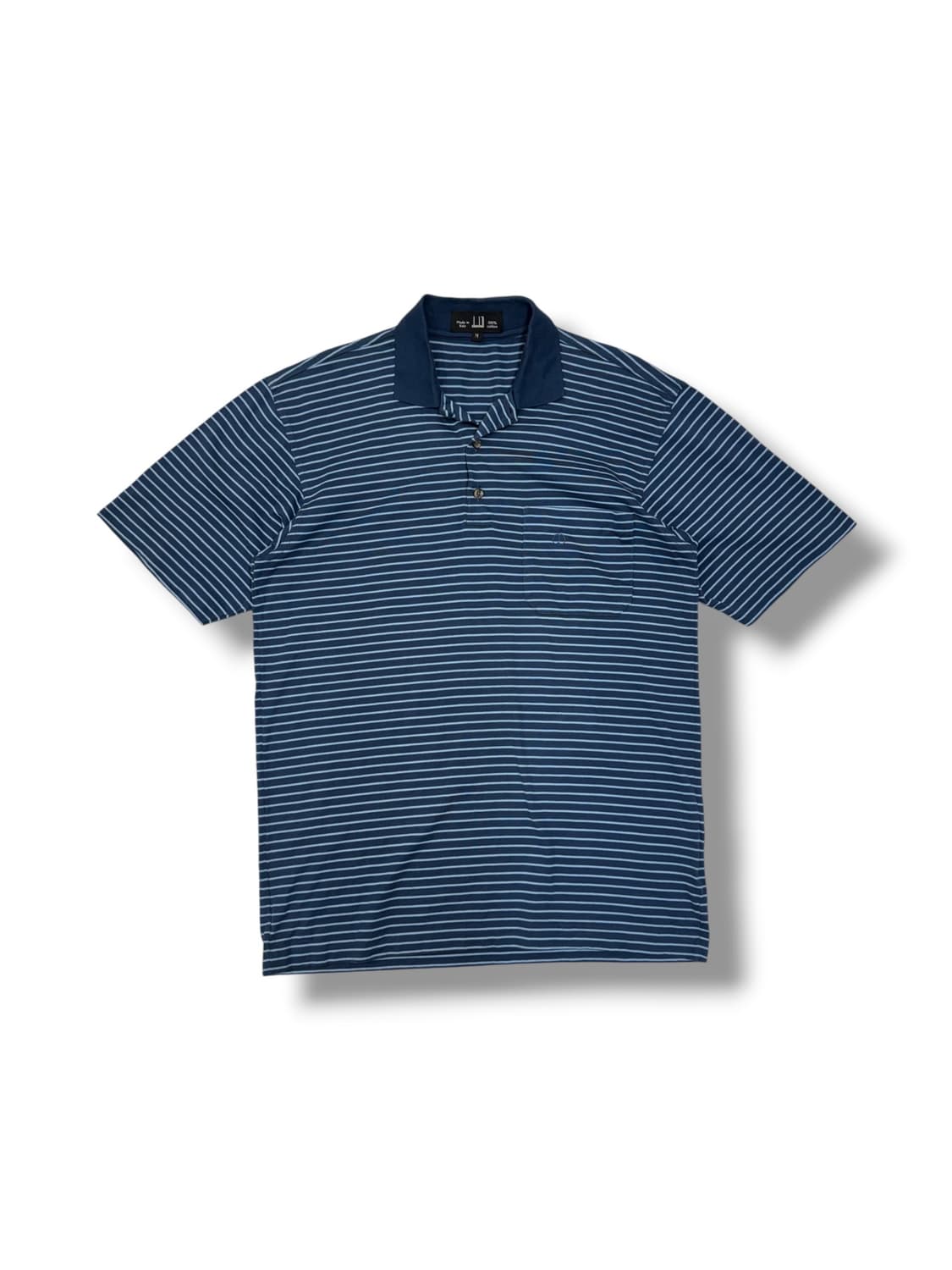 90s 던힐 dunhill 스트라이프 카라 티셔츠 made in ITAL 상품이미지1