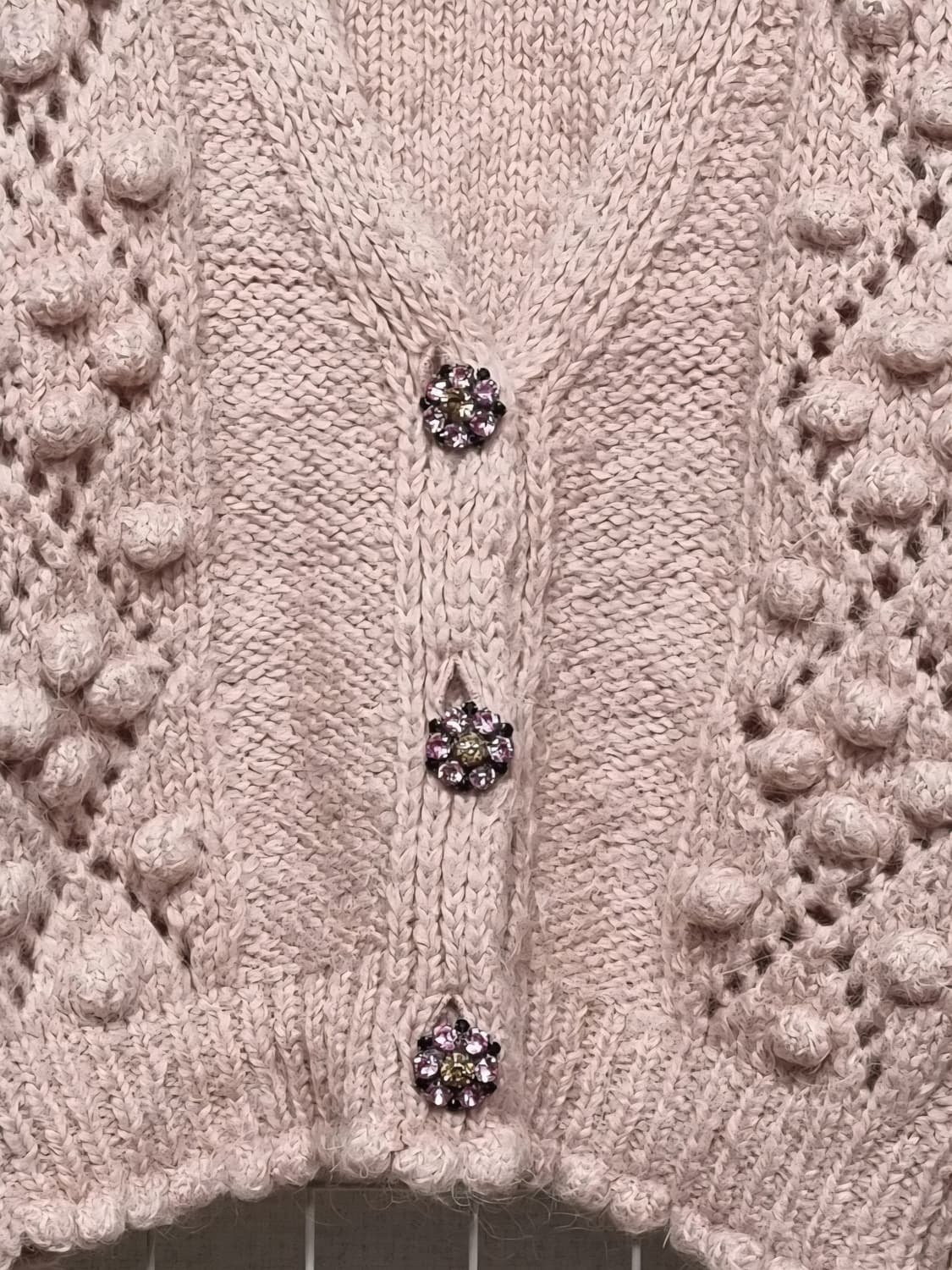 (새상품) 자라 큐빅 니트가디건 상품이미지3