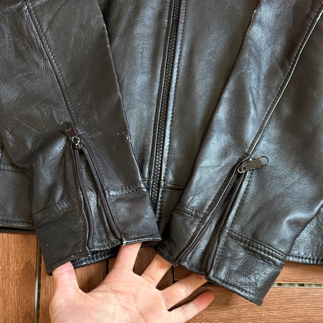 80-90’s Vintage genuine leather jacket 상품이미지6
