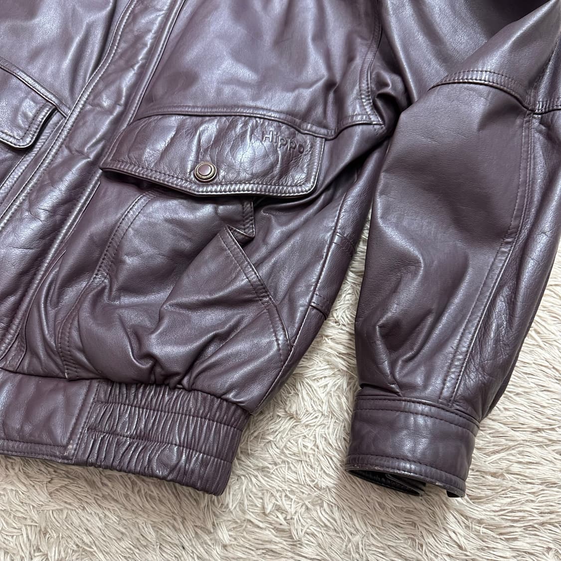 히포 hippo 소가죽 자켓 상품이미지4