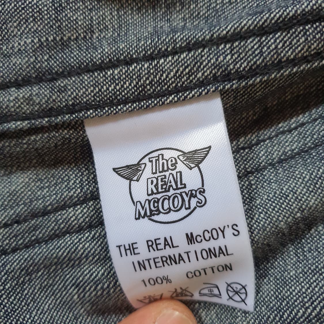 리얼맥코 USN 데님 숄 칼라 던가리 점퍼 상품이미지7