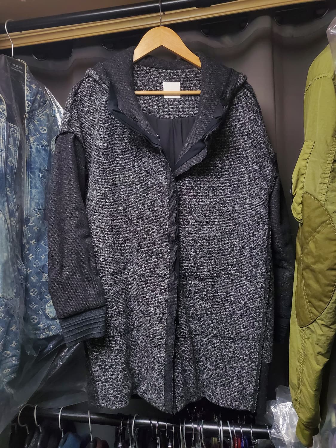 구호 컷아웃 모헤어 코트 상품이미지1