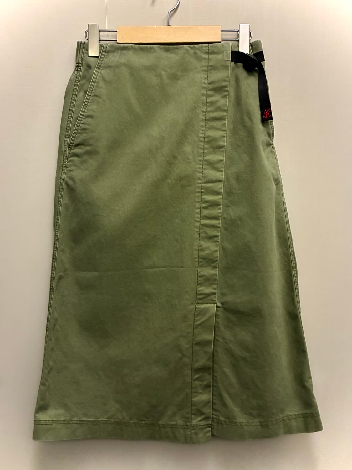 (F/M)그라미치 코튼 베이커 롱 스커트 치마 올리브카키 상품이미지1