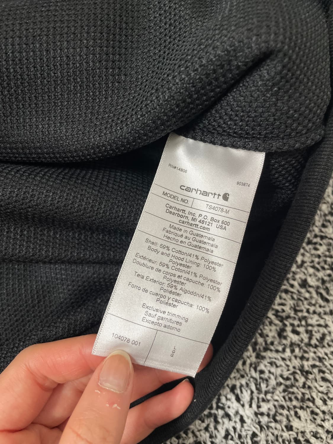 빈티지9. 칼하트 레인디펜더 패치로고 루즈핏 후드집업 후드 티셔츠 스웻 상품이미지4