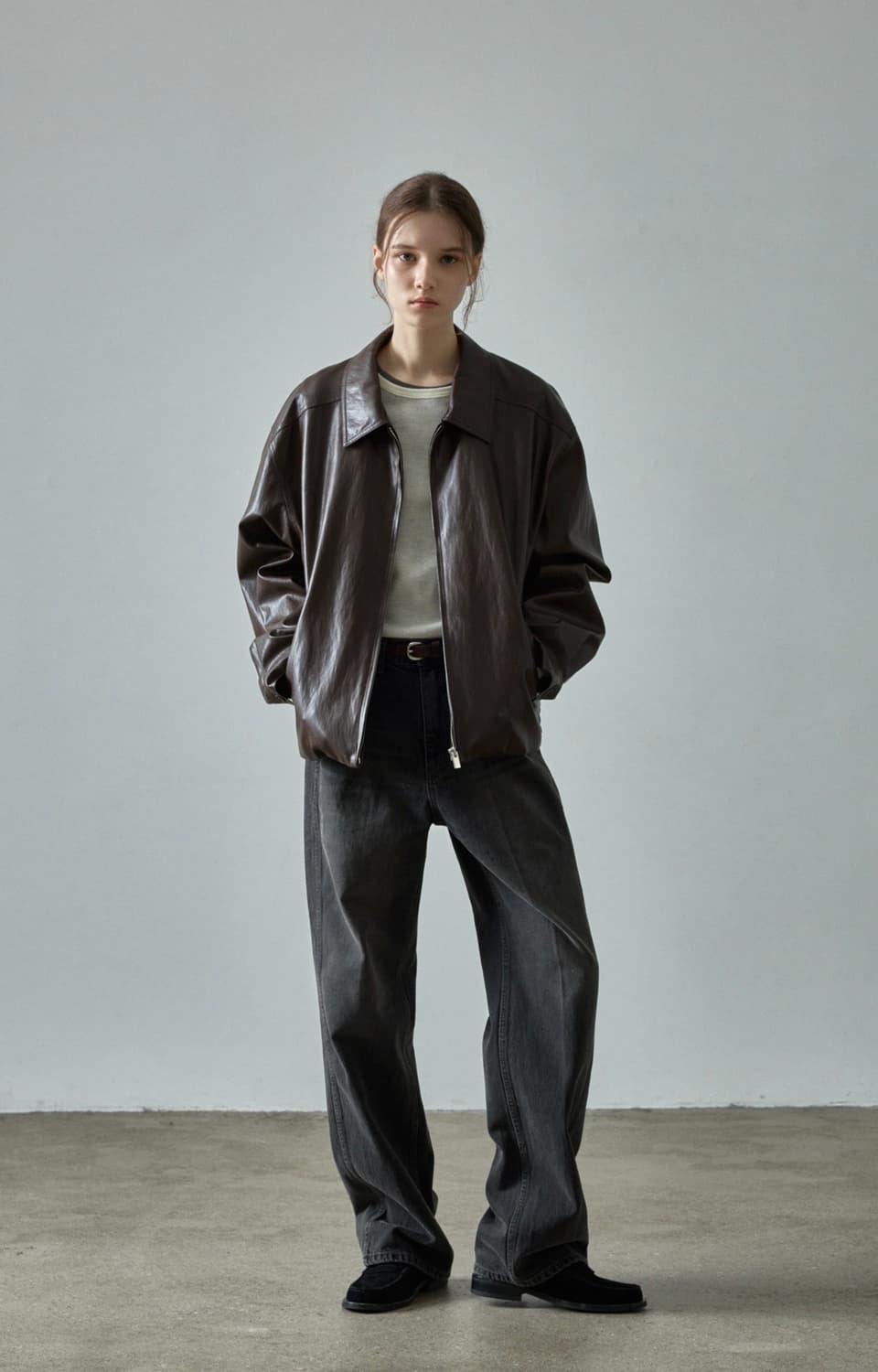 파사드패턴 레더자켓 파사드패턴블루종 파사드패턴자켓 가죽자켓 상품이미지2