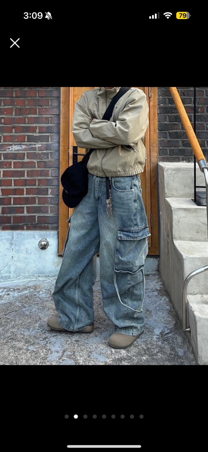 단스튜디오 워크 브릿지 스트랩 데님 상품이미지2