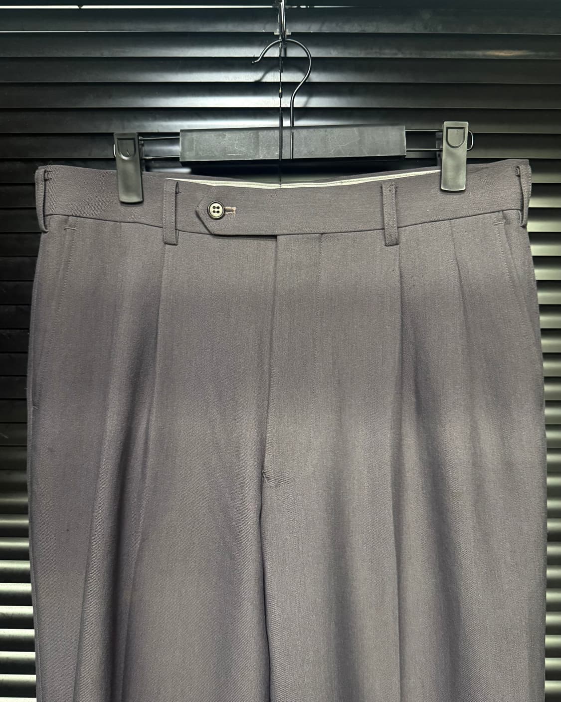 일본 연보라 퍼플 세미 와이드 슬랙스 통바지 32 일본 빈티지 워시드 상품이미지3