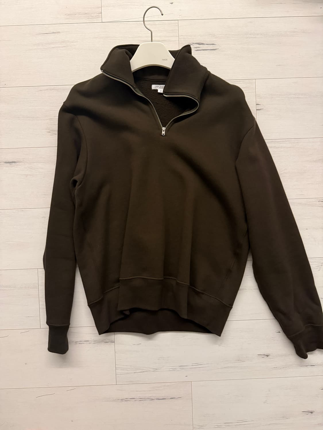 레이디 화이트 QUARTER ZIP SWEATSHIRT 상품이미지2