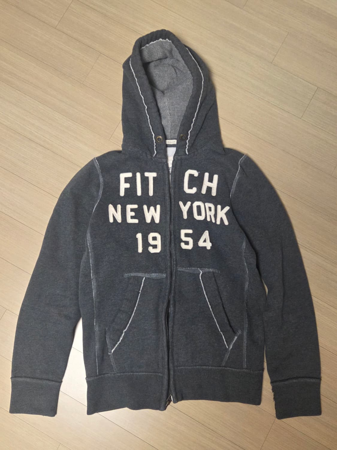 아베크롬비 챠콜 스펠아웃 후드집업 상품이미지1