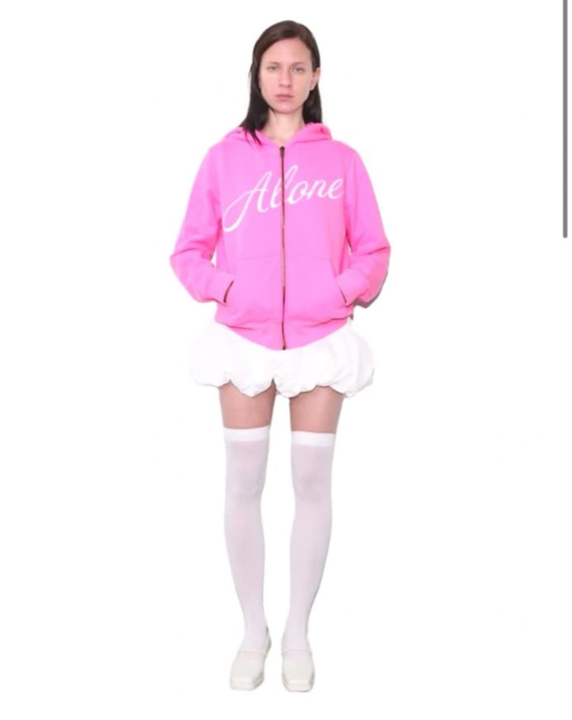구해요) 저스트하우스 핫핑크 후드집업 상품이미지1