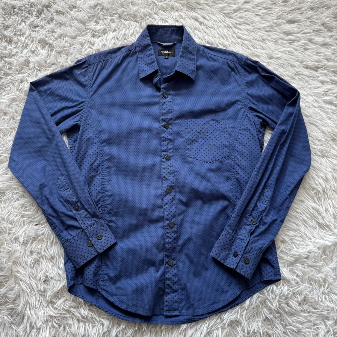 MALE & CO 일본빈티지 땡땡이 셔츠 y2k 빈티지셔츠 M 90 상품이미지2