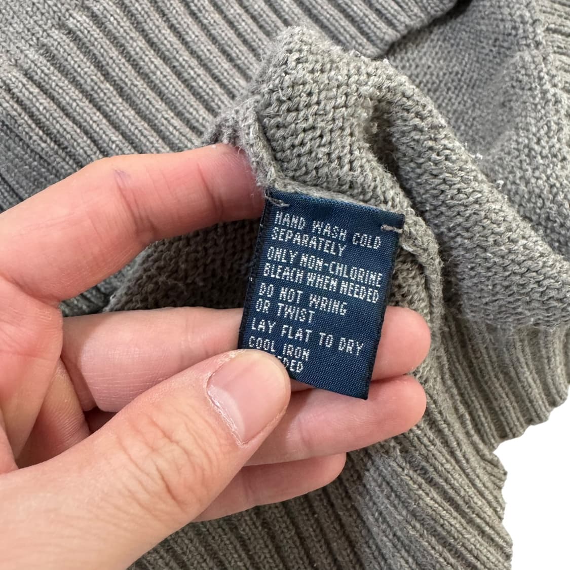 폴로 랄프로렌 그레이 반집업 니트 상품이미지3