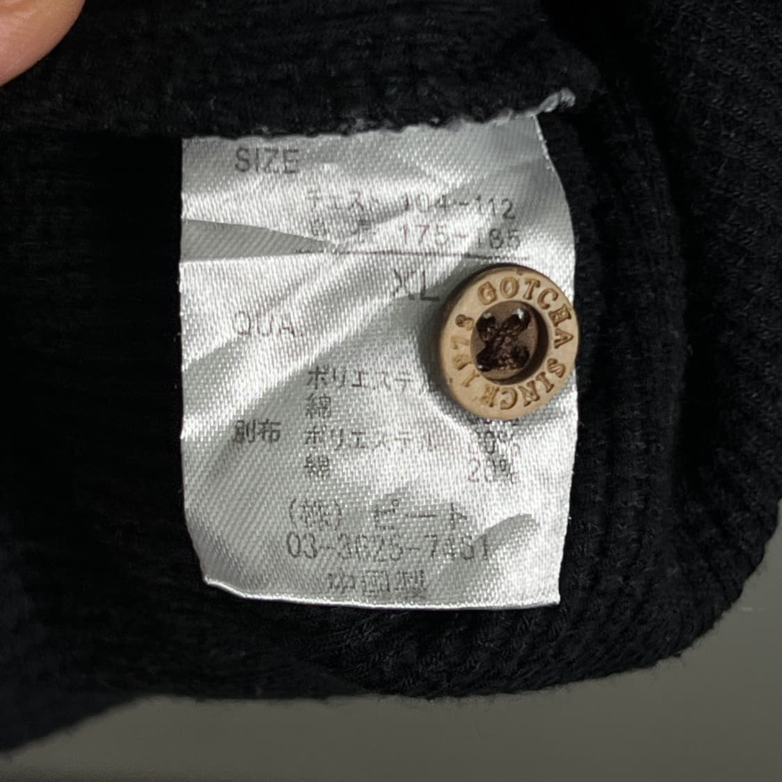 Gotcha 갓챠 나바호 블랙 와플 롱슬리브 XL 상품이미지8