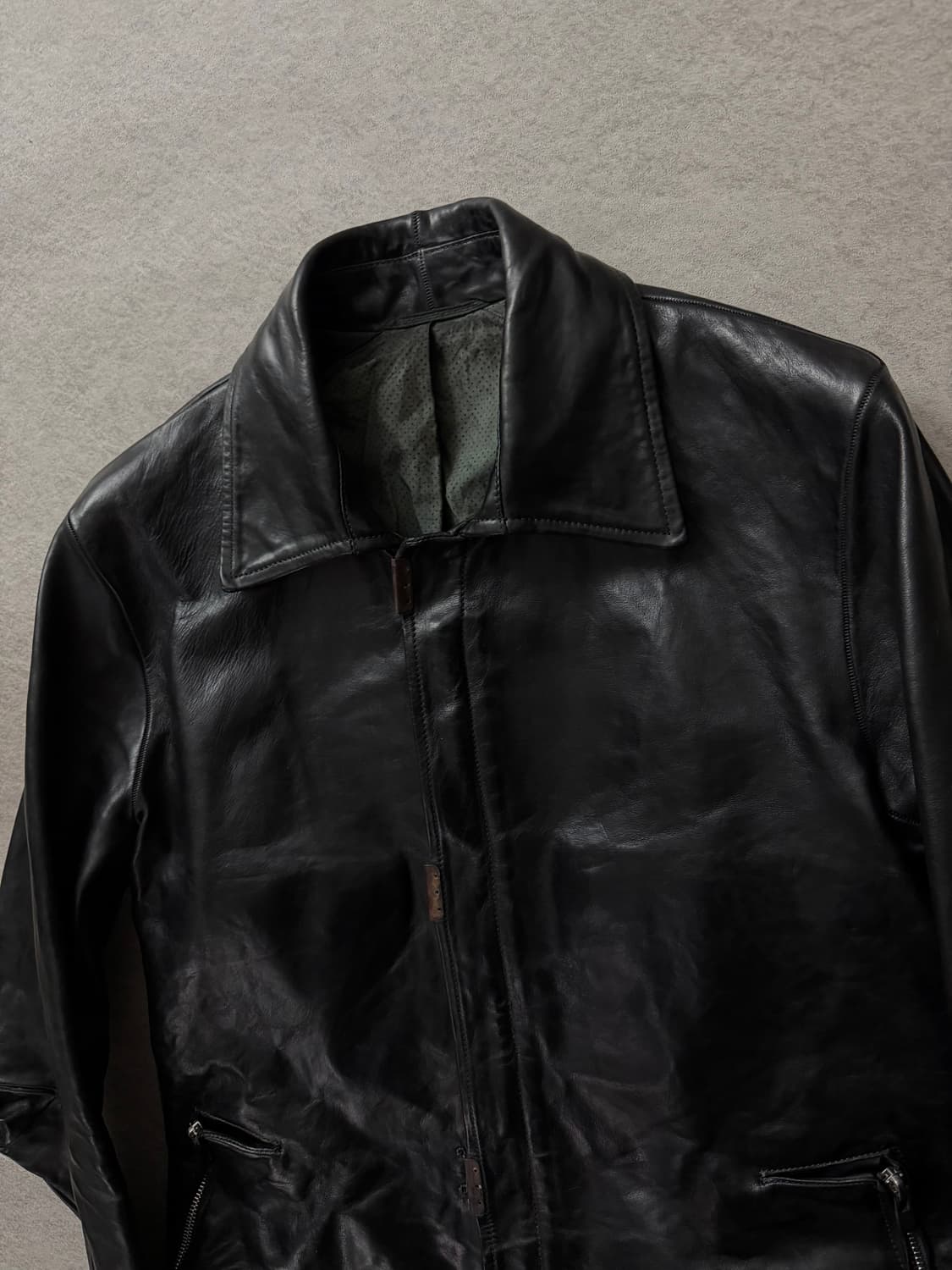 캐롤크리스찬포엘  스카스티치 드립레더자켓 상품이미지4