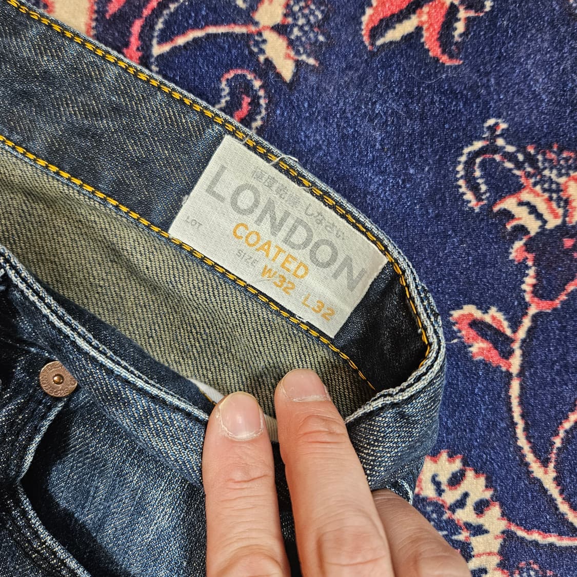 (국내매장)슈퍼드라이 워시드 데님 팬츠 32size 상품이미지6