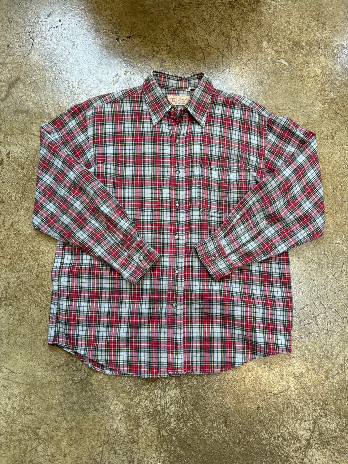 빈티지 체크 플란넬 셔츠 상품이미지1