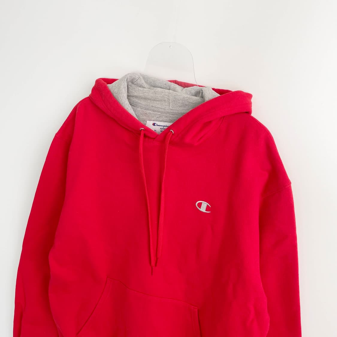 F2 챔피온(Champion) 레드 리버스위브 후드티 L사이즈 상품이미지2
