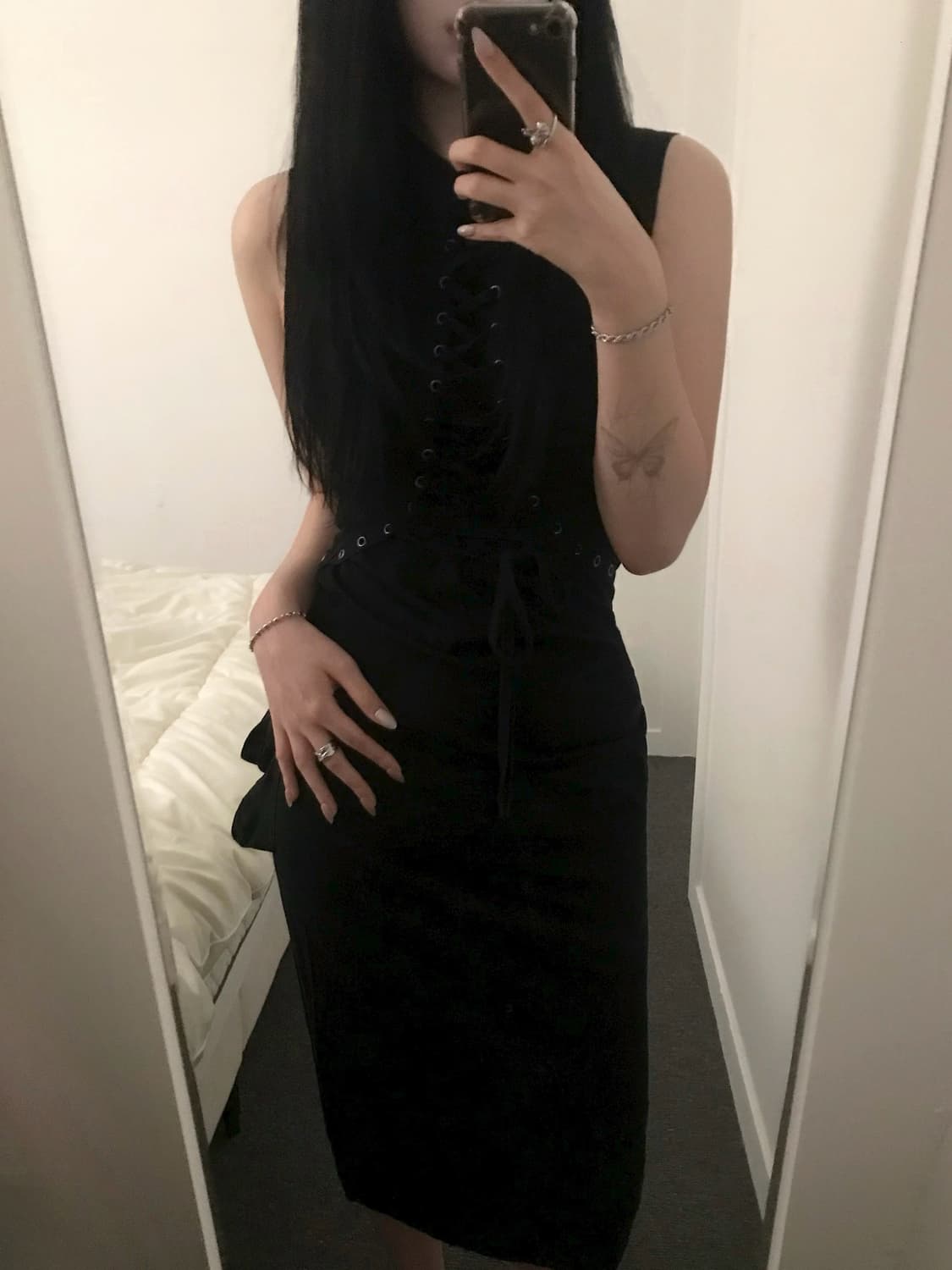 Christian Dior Corset Dress BLACK 상품이미지2