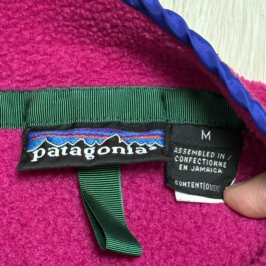 90s 파타고니아 신칠라 핑크 블루 상품이미지3