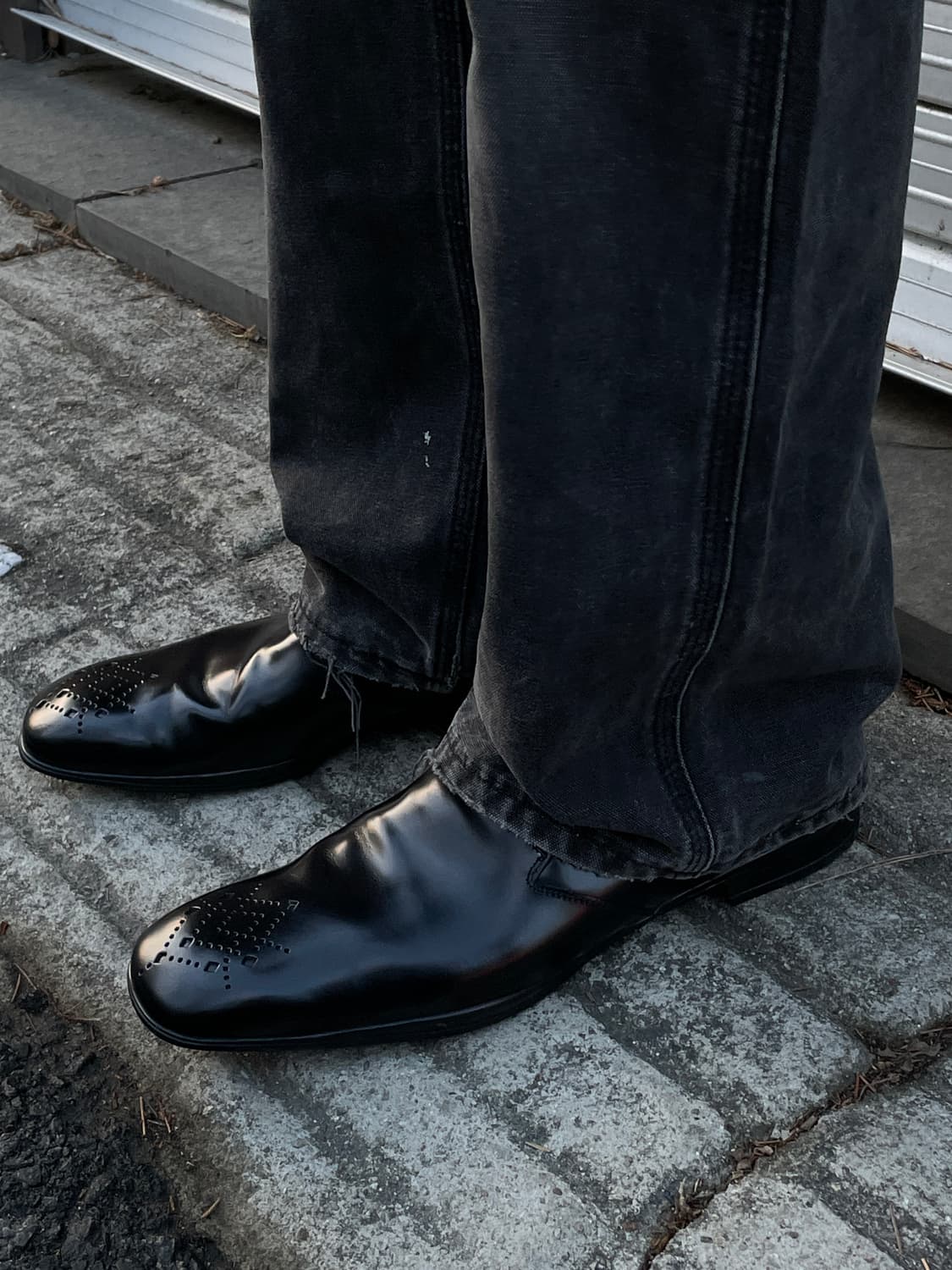 Hold🔒)00s Prada Spazzolato Loafers 상품이미지1